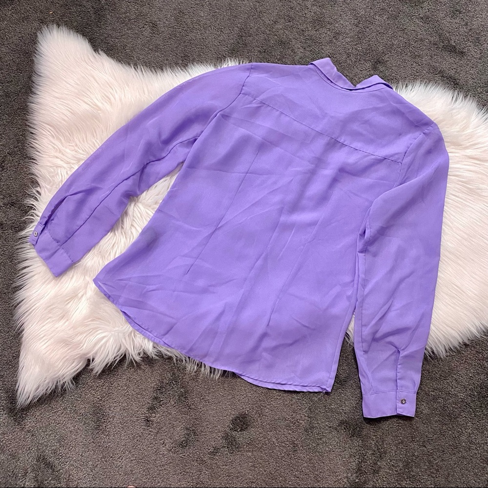 Lilac chiffon blouse - Picture 2 of 5